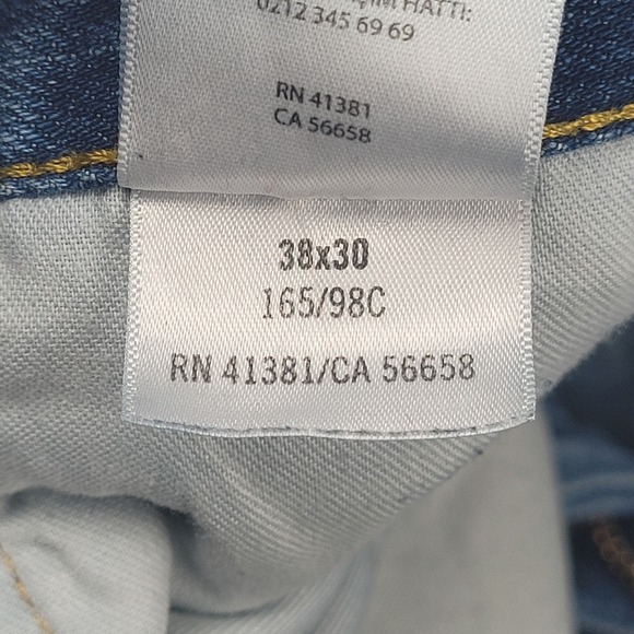 Polo‎ Ralph Lauren Mens Jeans 38x30 Blue Denim Straight Leg Casual Pants - Picture 7 of 15